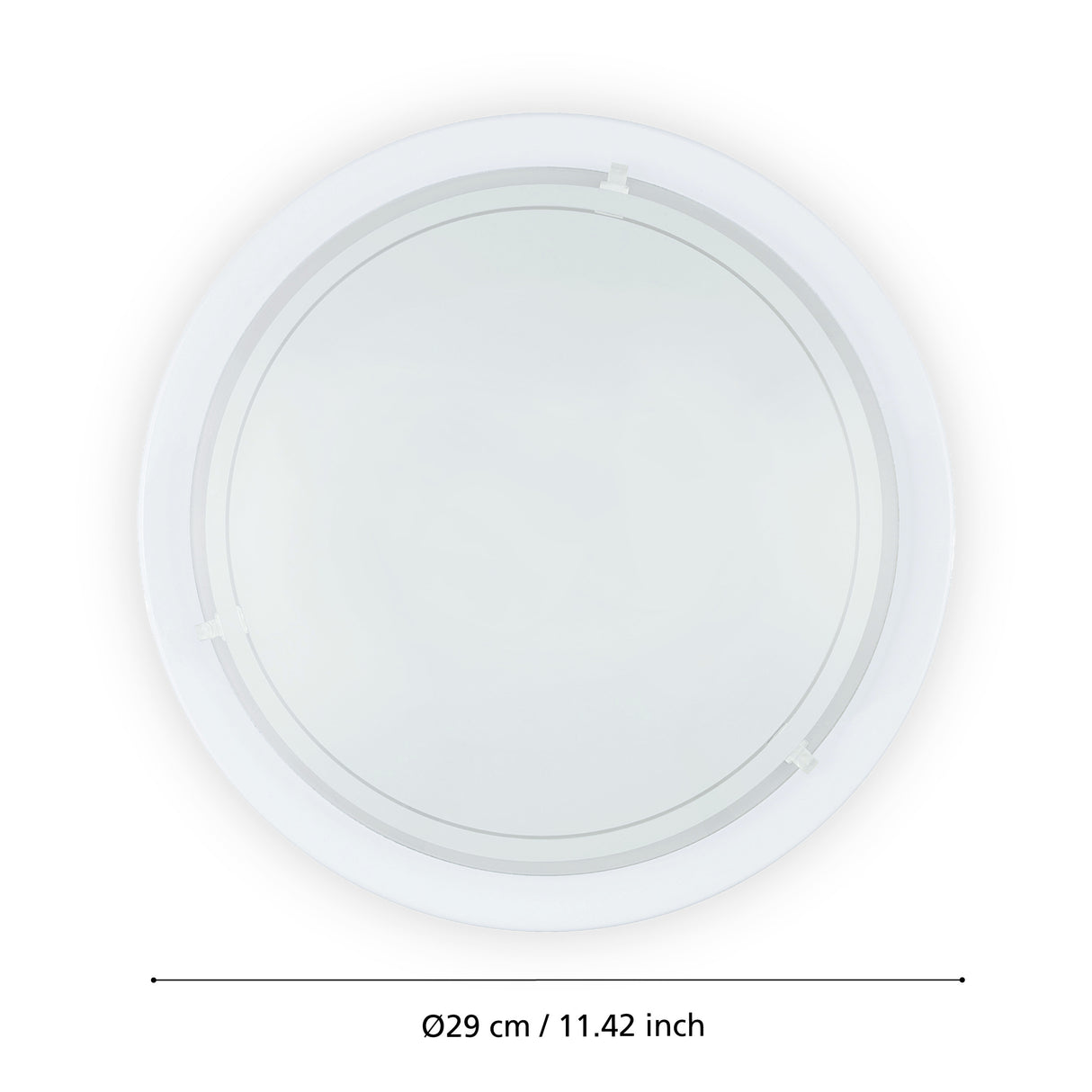 Eglo EU PLANET?1 Wall or Ceiling Light – White Steel with Painted Glass Shade, E27, Indoor Lighting