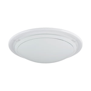 Eglo EU PLANET?1 Wall or Ceiling Light – White Steel with Painted Glass Shade, E27, Indoor Lighting