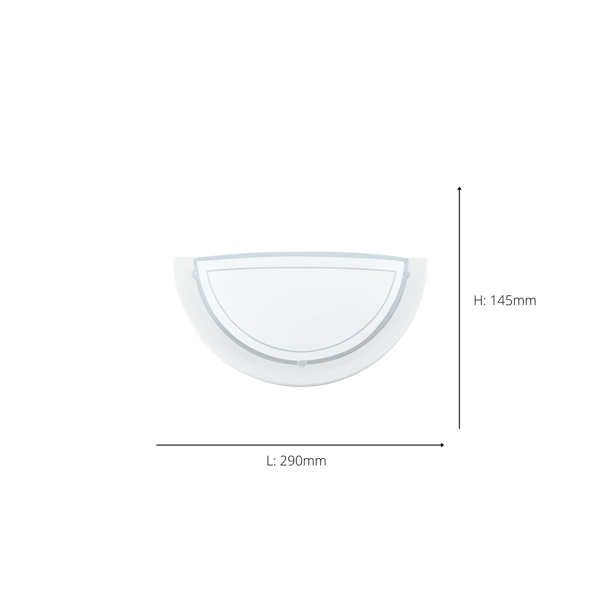 Eglo EU PLANET?1 Wall Light – White Steel with Painted Glass Shade, E27, Indoor Lighting
