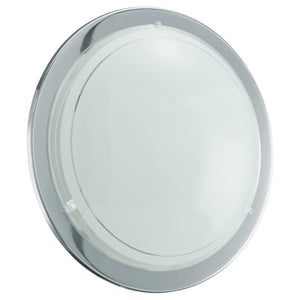 Eglo EU PLANET?1 Wall or Ceiling Light – Chrome Steel with Painted Glass Shade, E27, Indoor Lighting