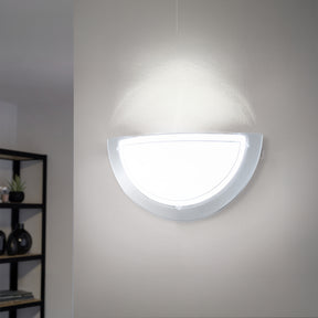 Eglo EU PLANET?1 Wall Light – Chrome Steel with Painted Glass Shade, E27, Indoor Lighting