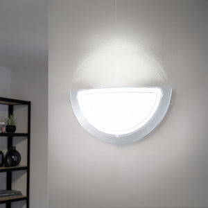 Eglo EU PLANET?1 Wall Light – Chrome Steel with Painted Glass Shade, E27, Indoor Lighting