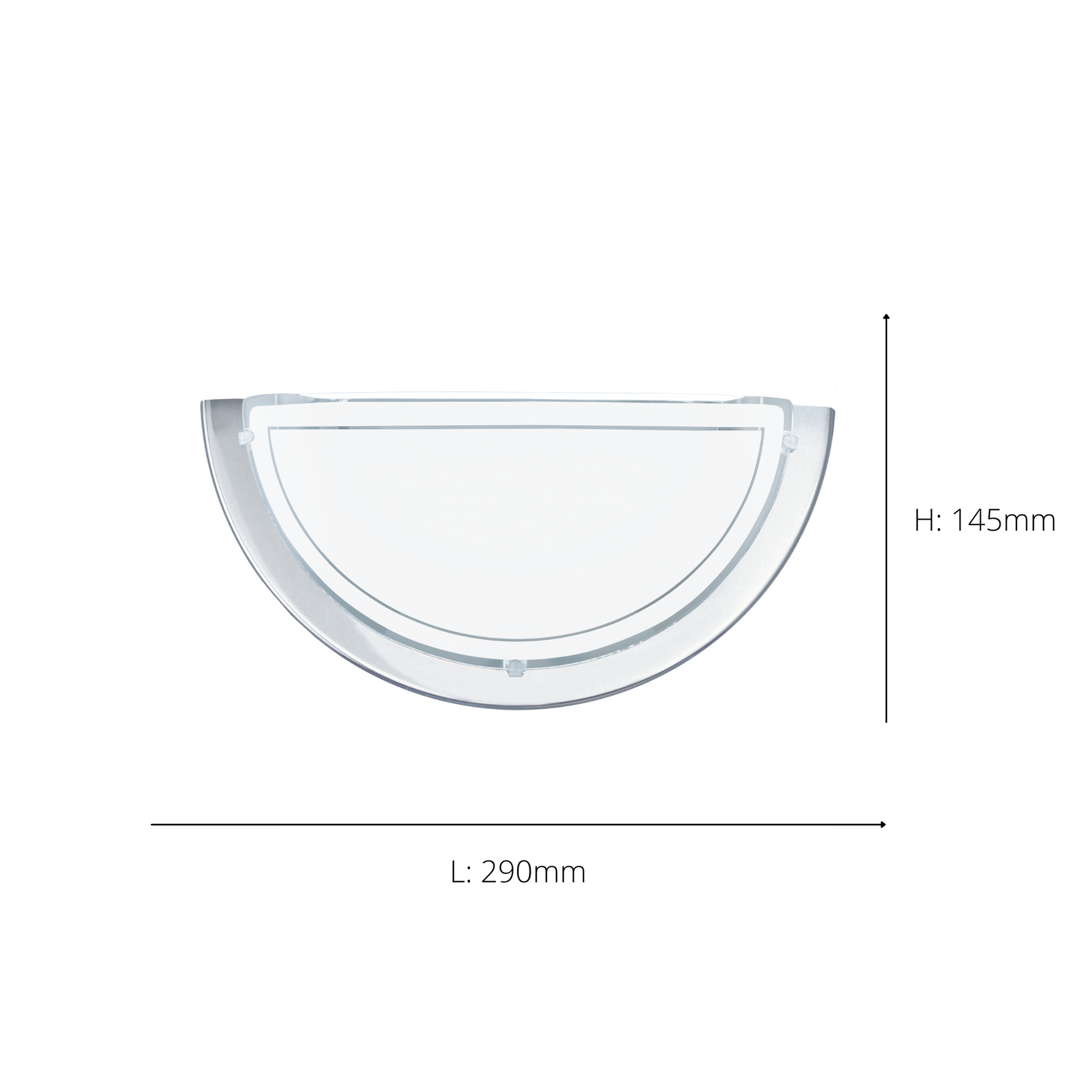 Eglo EU PLANET?1 Wall Light – Chrome Steel with Painted Glass Shade, E27, Indoor Lighting