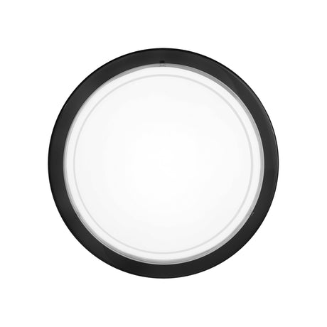 Eglo EU PLANET?1 Wall or Ceiling Light – Black Steel with Painted Glass Shade, E27, Indoor Lighting