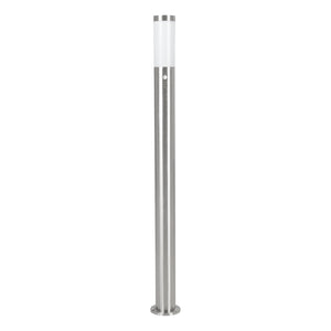 Eglo EU HELSINKI Path Light – Stainless Steel, Sensor Activated, E27, Outdoor Garden Bollard Lighting