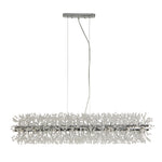 Searchlight Electric Sunburst 16Lt Bar Pendant - Chrome Metal & Glass Beads 83420-16CC