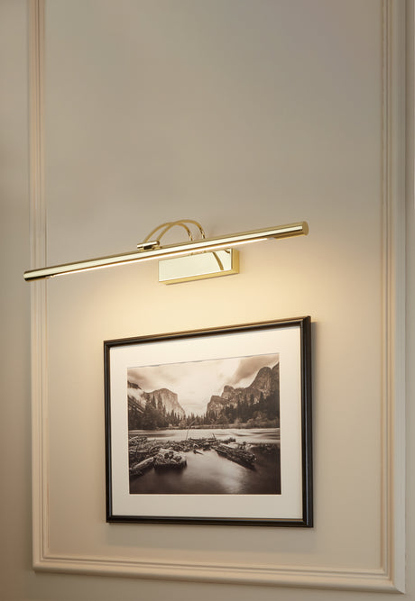Searchlight Electric Majorca  Picture Light - Polished Brass Metal 8343PB