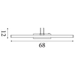 Searchlight Electric Majorca  Picture Light - Polished Brass Metal 8343PB