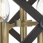Searchlight Electric Hoopla 4Lt Semi-Flush - Bronze Metal 8344-4BZ
