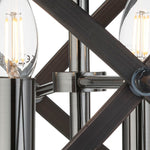 Searchlight Electric Hoopla 4Lt Semi-Flush - Pewter Metal 8344-4PW