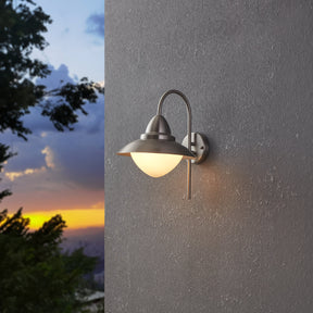 Eglo EU Sidney Stainless Steel Classic Outdoor Wall Light 