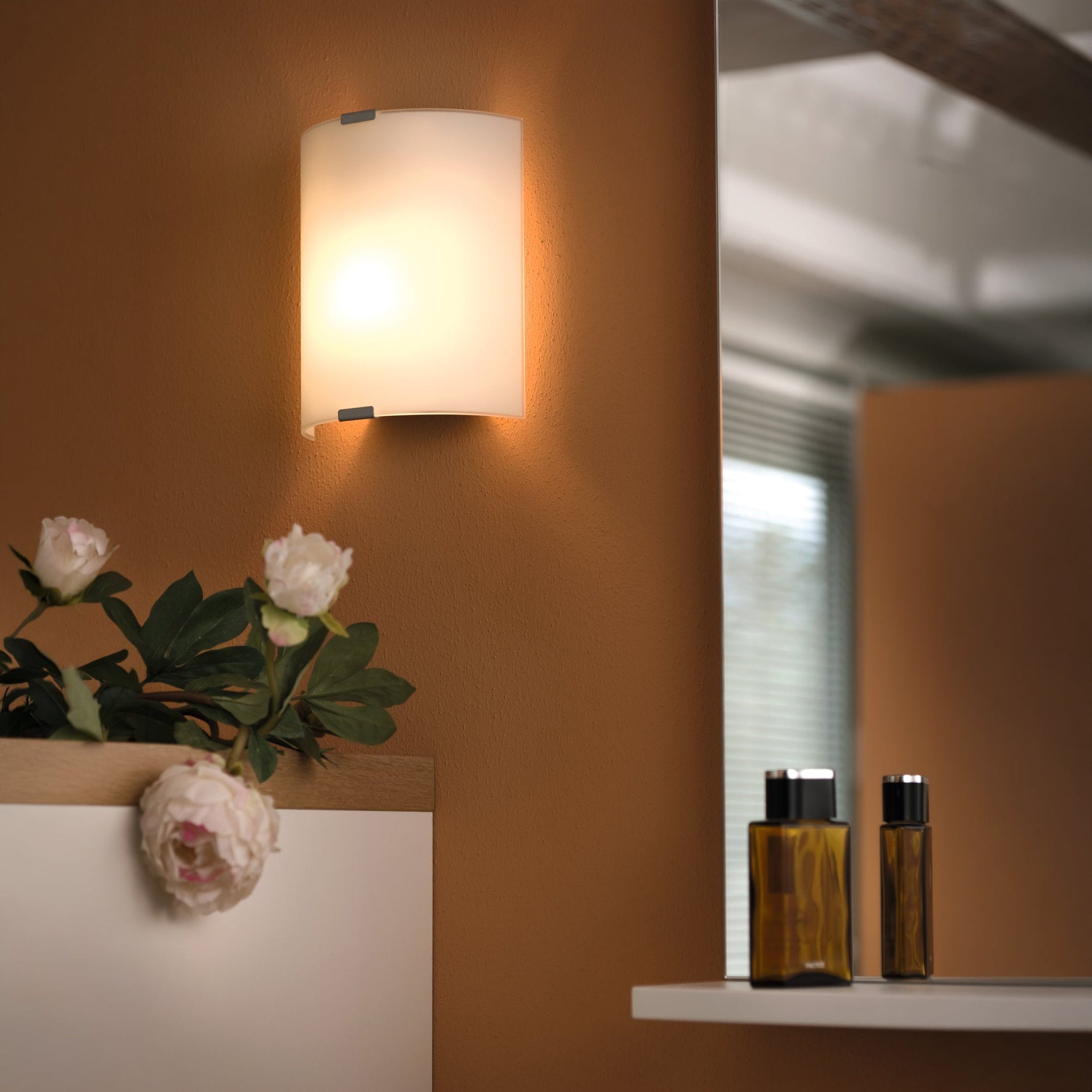 Eglo EU GEO Table Lamp – Grey Glass & Plastic, E14, Indoor Accent Lighting