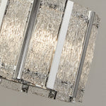Searchlight Electric Alexandra 5Lt Pendant - Satin Silver & Aquatex Glass 8405-5SS