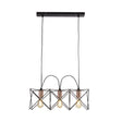Anthea 3Lt Pendant - Black Metal & Copper
