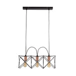 Searchlight Electric Anthea 3Lt Pendant - Black Metal & Copper 8413-3BK