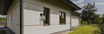 Searchlight Electric Pagoda Outdoor Wall Light- Black Metal & Clear Glass 8477BK