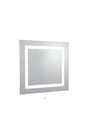 Bathroom LED Rectangular Mirror  -  Mirrored Glass, IP44