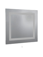 Searchlight Electric Bathroom LED Rectangular Mirror  -  Mirrored Glass, IP44 8510