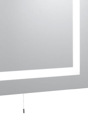 Searchlight Electric Bathroom LED Rectangular Mirror  -  Mirrored Glass, IP44 8510