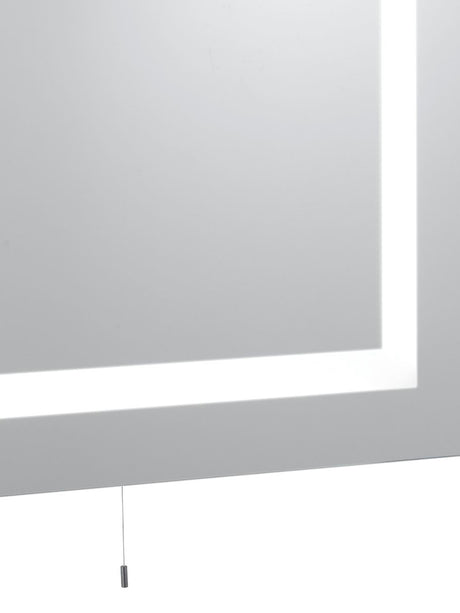 Searchlight Electric Bathroom LED Rectangular Mirror  -  Mirrored Glass, IP44 8510