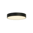 Palma LED Flush, Black Polycarbonate with White Diffuser