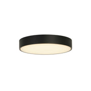 Palma LED Flush, Black Polycarbonate with White Diffuser