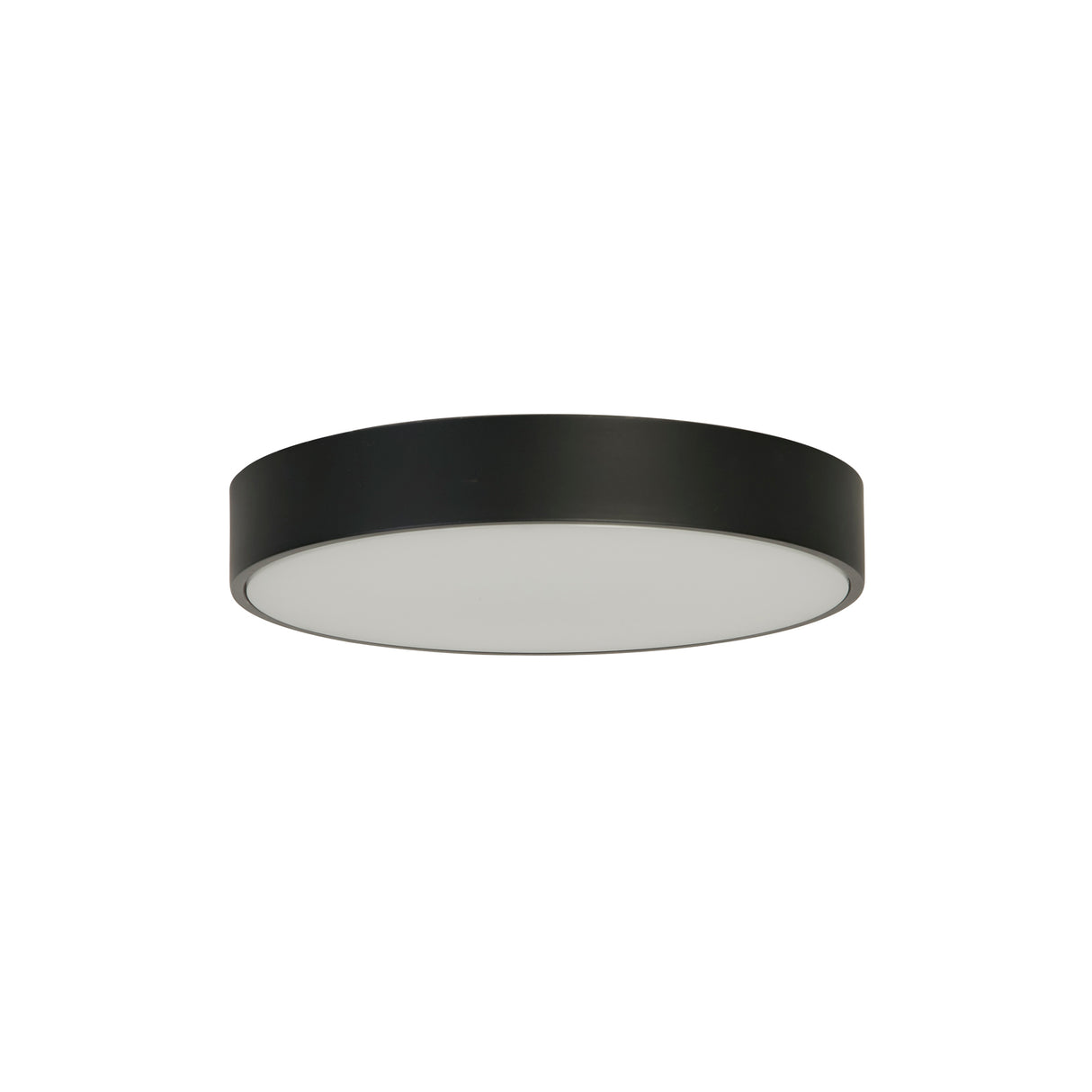 Searchlight Electric Palma LED Flush, Black Polycarbonate with White Diffuser 85431BK