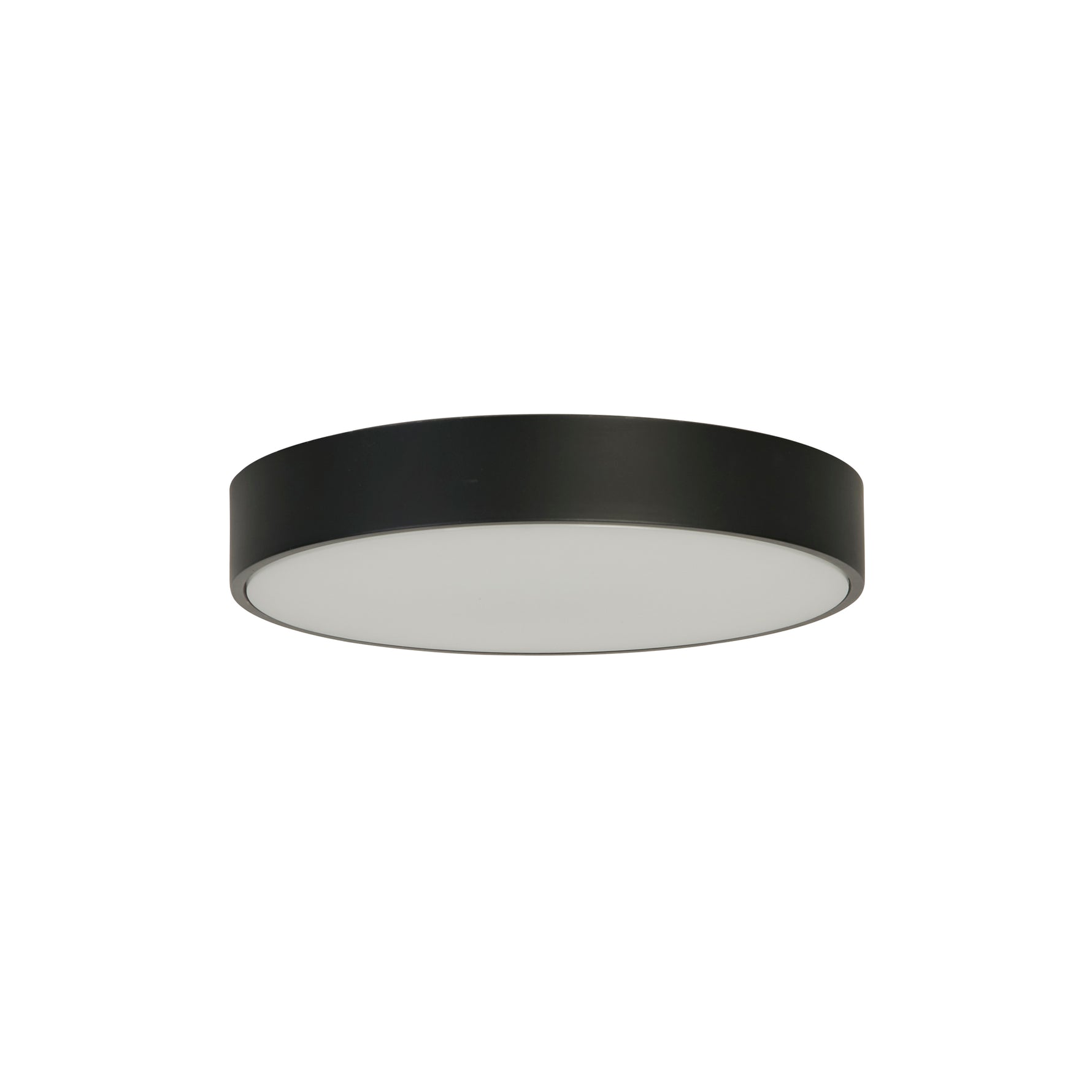 Searchlight Electric Palma LED Flush, Black Polycarbonate with White Diffuser 85431BK