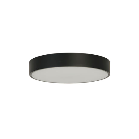 Searchlight Electric Palma LED Flush, Black Polycarbonate with White Diffuser 85431BK