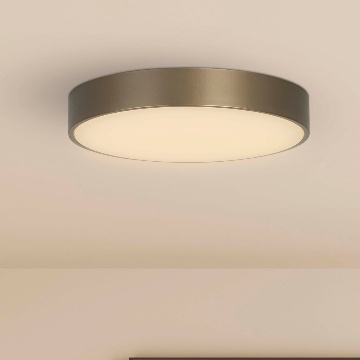 Searchlight Electric Palma LED Flush, Bronze Polycarbonate with 85431BZ