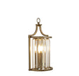 Victoria Wall Light - Antique Brass Metal & Clear Crystal