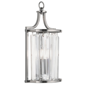 Victoria  Wall Light  - Chrome Metal & Clear Crystal