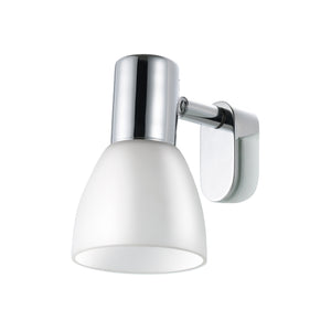 Eglo EU STICKER Mirror Light – Chrome, Opal Glass, E14, Bathroom Vanity Lighting