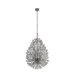 Searchlight Electric Peacock 20Lt Pendant - Chrome Metal & Crystal 86012-20CC