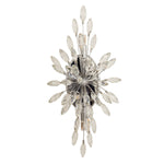 Searchlight Electric Peacock  4Lt Wall Light - Chrome Metal & Crystal 86012-4CC