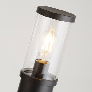 Searchlight Electric Bakerloo Outdoor Post - Black Metal & Polycarbonate 8631-730