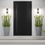 Searchlight Electric Bakerloo Outdoor Wall Light - Black Metal & Polycarbonate 8631BK