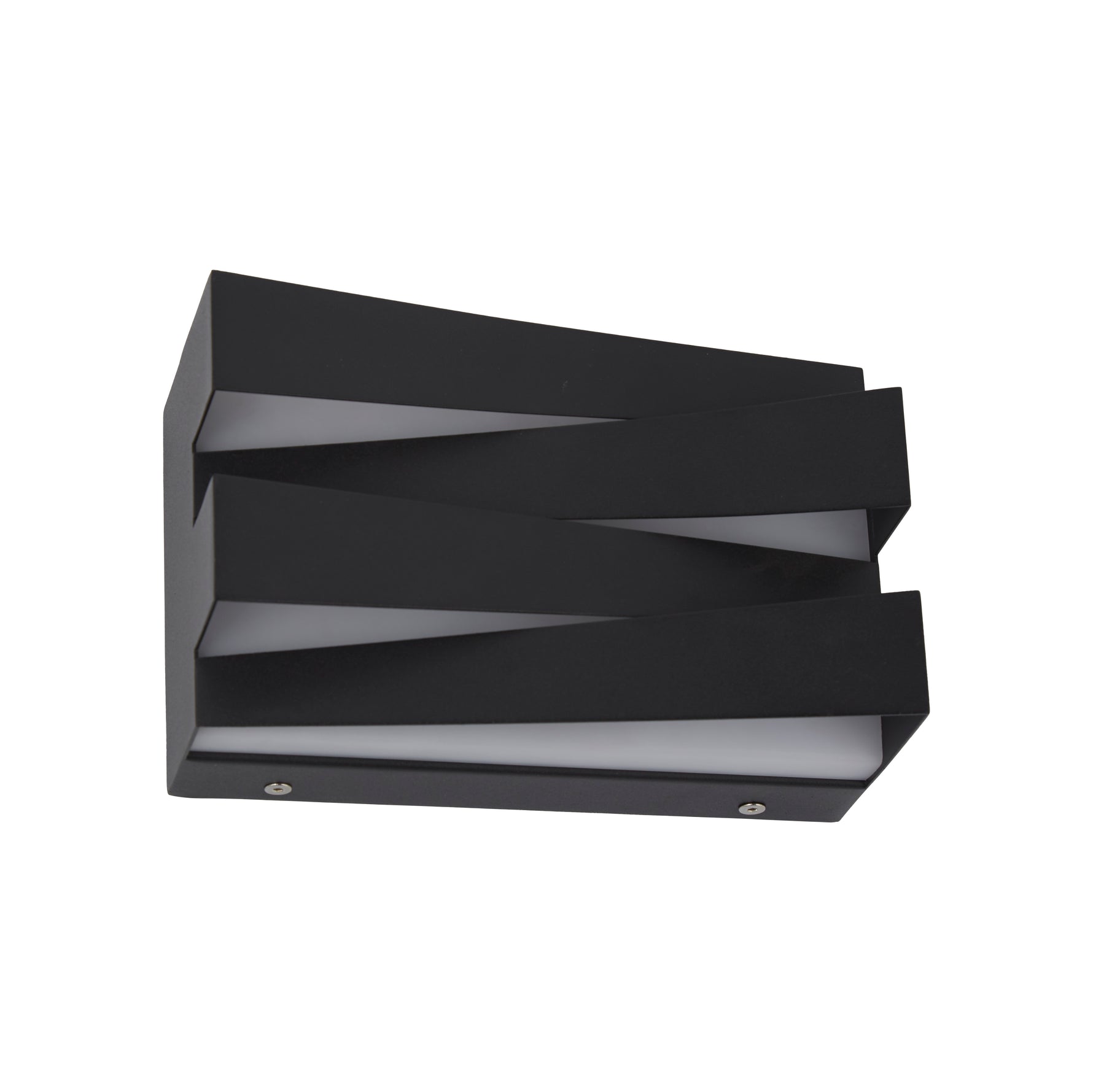 Searchlight Electric Section LED Wall Light, Sand Black Metal 86410BK