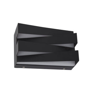 Searchlight Electric Section LED Wall Light, Sand Black Metal 86410BK
