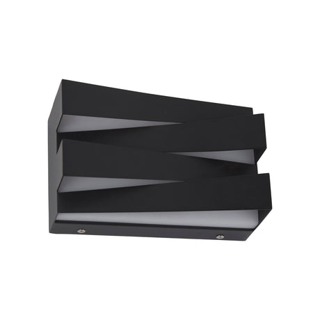 Searchlight Electric Section LED Wall Light, Sand Black Metal 86410BK