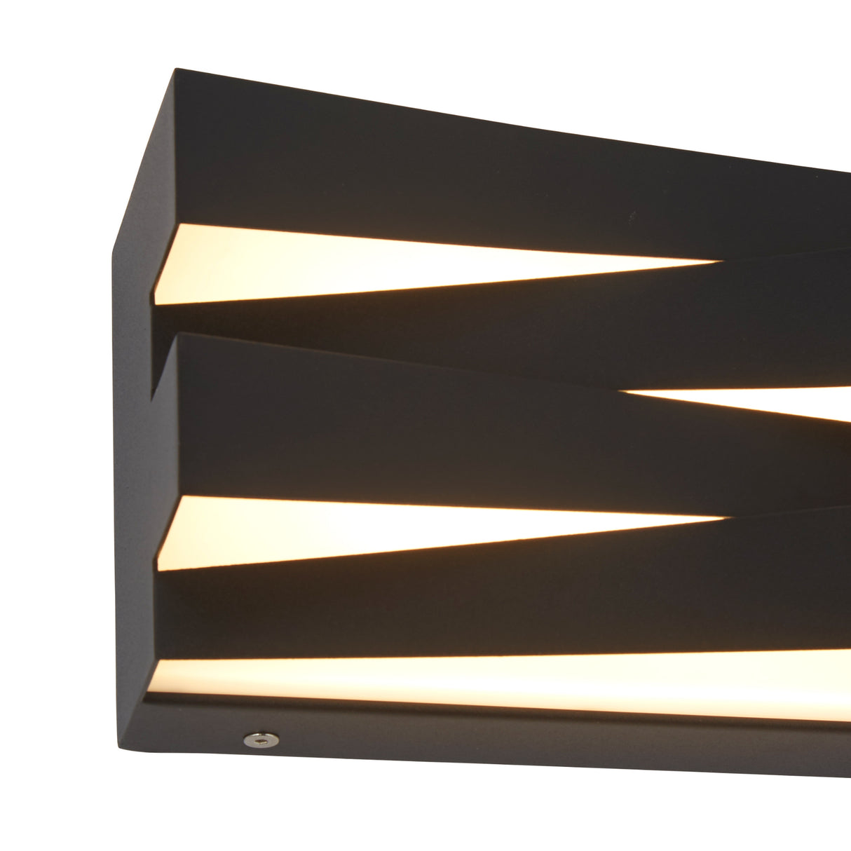 Searchlight Electric Section LED Wall Light, Sand Black Metal 86410BK