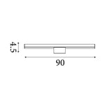 Searchlight Electric Veritas Bathroom Wall or Ceiling - Chrome & Opal Polycarb 86431-90