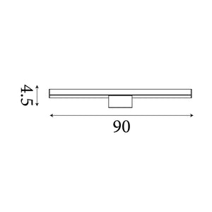 Searchlight Electric Veritas Bathroom Wall or Ceiling - Chrome & Opal Polycarb 86431-90