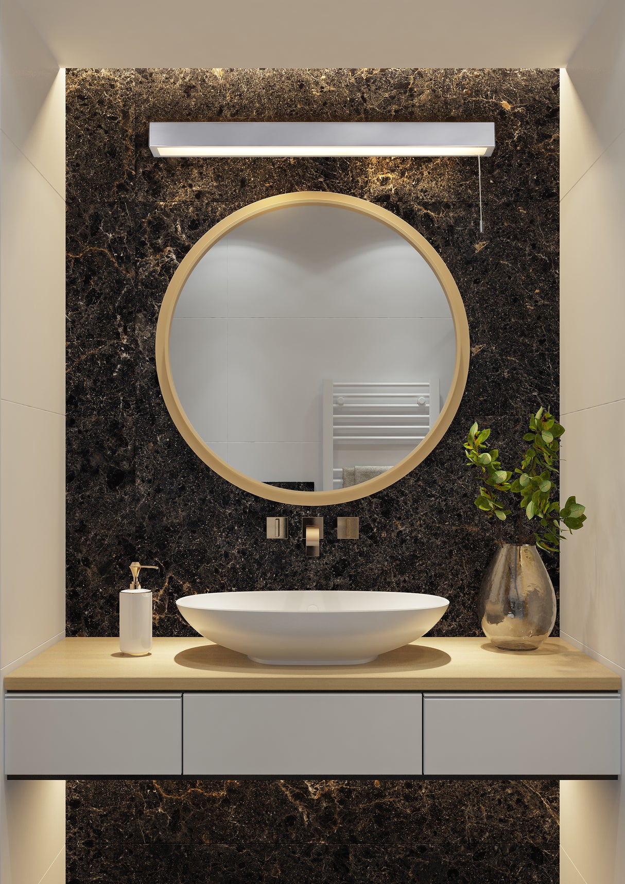 Searchlight Electric Venti Wall Light - Polished Chrome & Frosted Polycarbonate 86432-60
