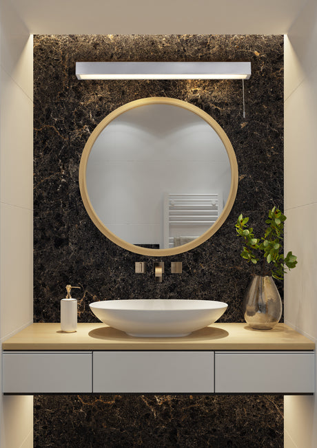 Searchlight Electric Venti Wall Light - Polished Chrome & Frosted Polycarbonate 86432-60
