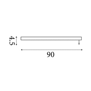 Searchlight Electric Venti Wall Light - Polished Chrome & Frosted Polycarbonate 86432-90