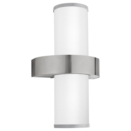 Eglo EU Beverly Stainless Steel Metal IP44 Outdoor Wall Light, (D) 20cm