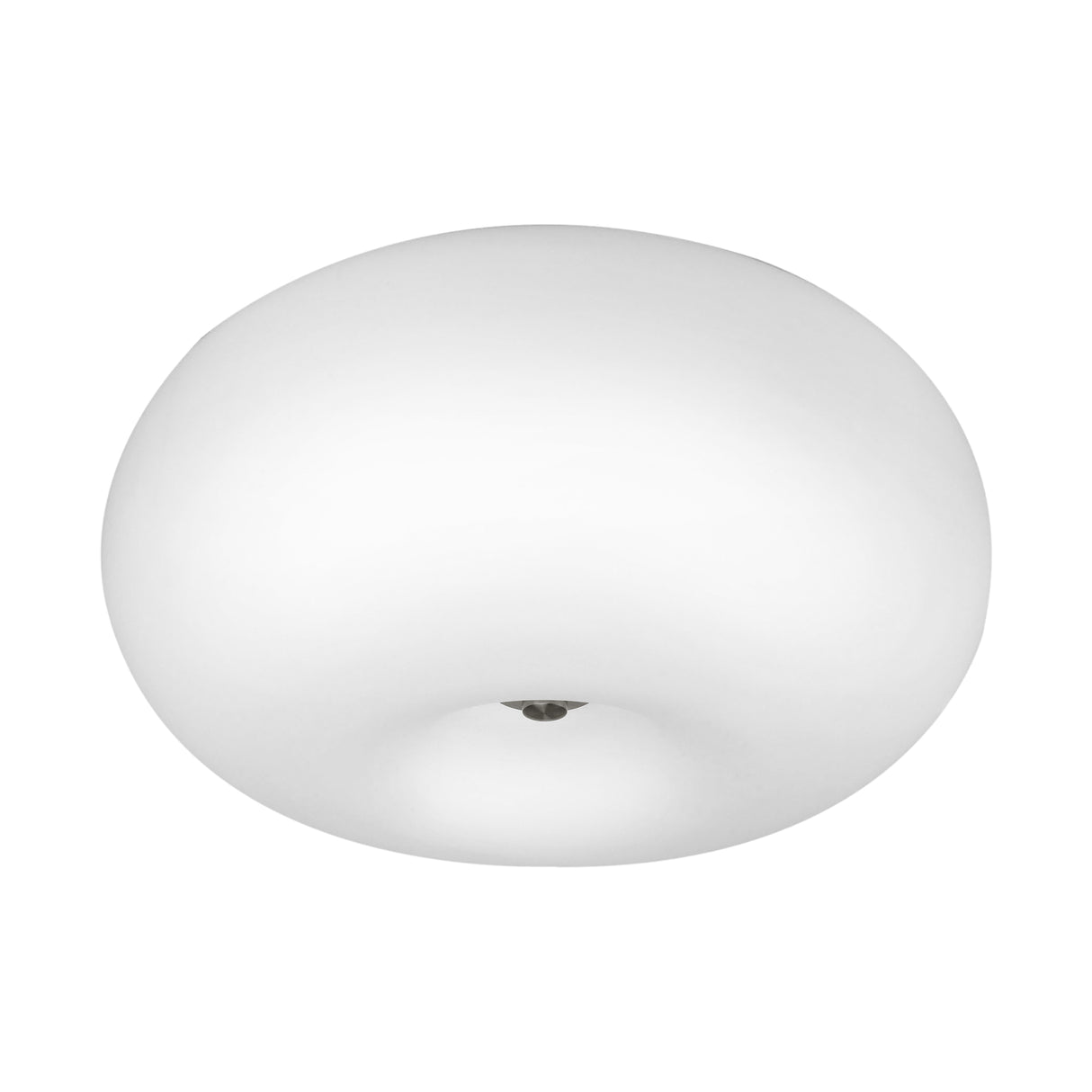 Eglo EU OPTICA Wall or Ceiling Light – Satin Nickel & Opal Glass, E27, Indoor Lighting