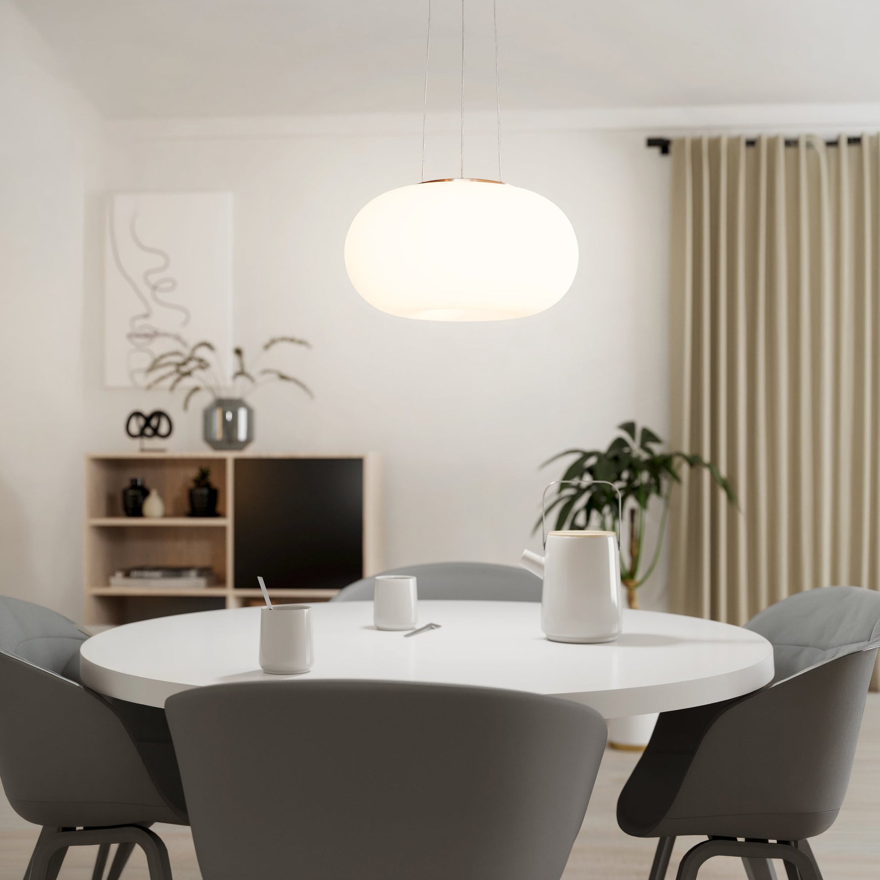 Eglo EU Davida Steel Chrome & White LED 3-Light Ceiling Spotlight product image - Endon Lighting from First Light Direct with great prices and fast UK delivery