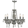 Marie Therese 5Lt Pendant - Smoked Grey Glass